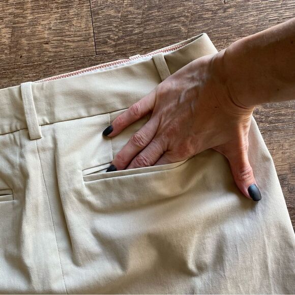 Eddie Bauer Skirt Khaki Tan Business Casual 2 Preppy - Picture 8 of 14